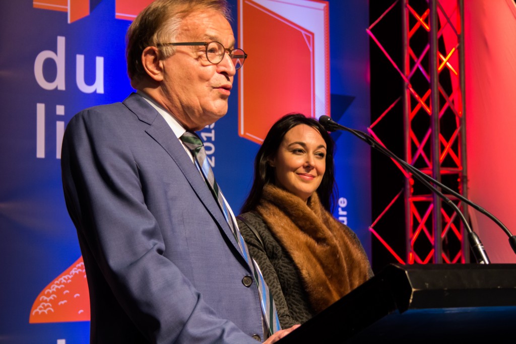 Jean-Louis Roy et Claudia Larochelle, porte-parole de Vues et Voix